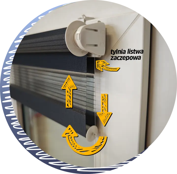 Zasada działania półpętli w roletach dzień noc